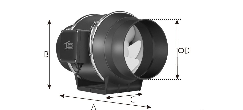 Mixed Flow Inline Fan