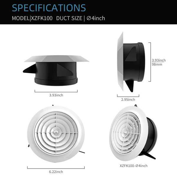 rotating adjustable soffit vents