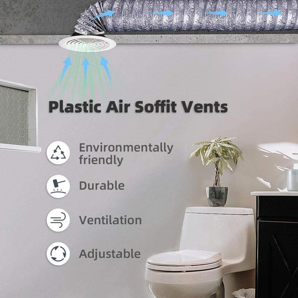 Plastic air soffit vents