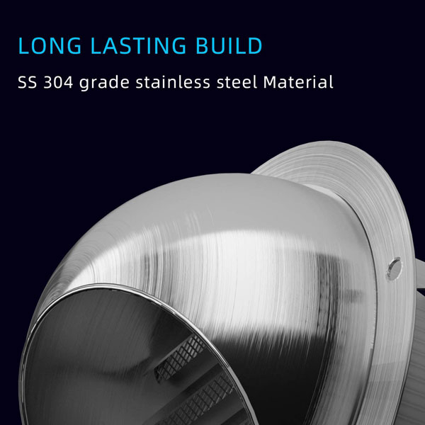 304 Stainless Steel Wall Vent Hood