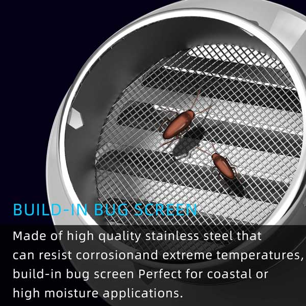 304 Stainless Steel Wall Vent Hood