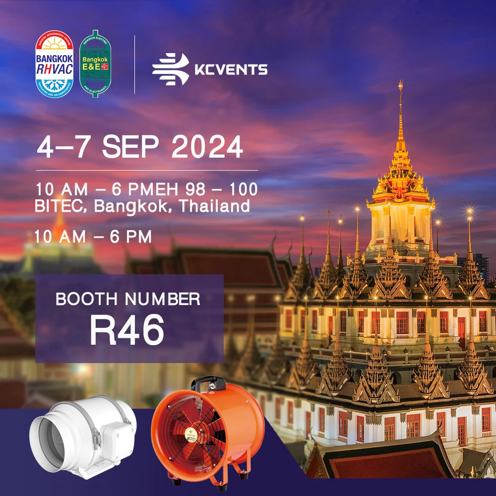 منتجات التهوية من KCVENTS في معرض RHVAC Thailand