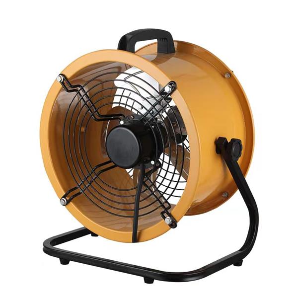 Portable drum fan for warehouse and workshop airflow