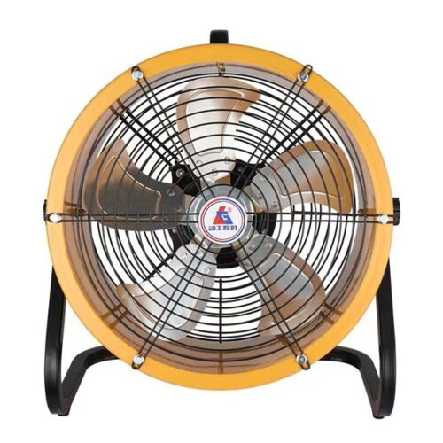 Portable drum fan front view for industrial ventilation