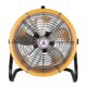 Portable drum fan front view for industrial ventilation
