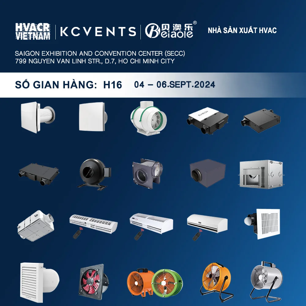 جناح KCVENTS في معرض Thailand RHVAC 2024 في بانكوك
