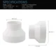 6 to 4 inch Air Duct Reducer
