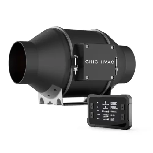 EC Inline Fan With Thermo-hygrometric