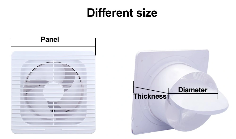 EC Bathroom Fan product size diagram