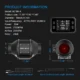 EC Inline Fan With Thermo-hygrometric KC100-A size diagram
