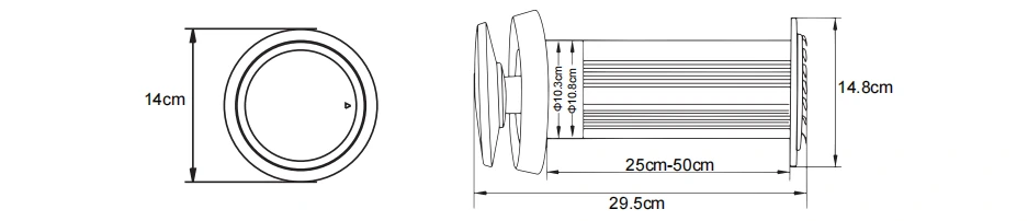 Fresh Air Valve With Thermostat dimensions