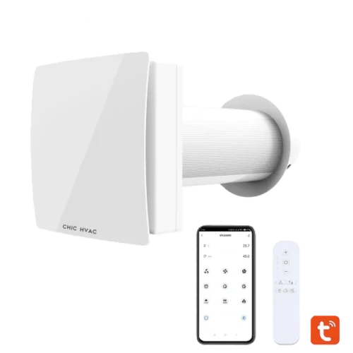 VT125 ductless single-room HRV with mobile app and remote control