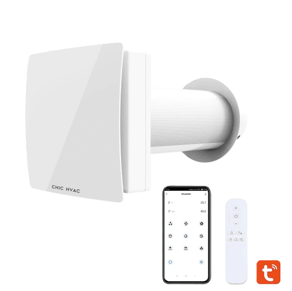 VT125 ductless single-room HRV with mobile app and remote control