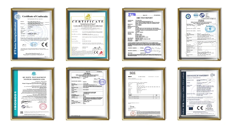 KCVENTS product certificates