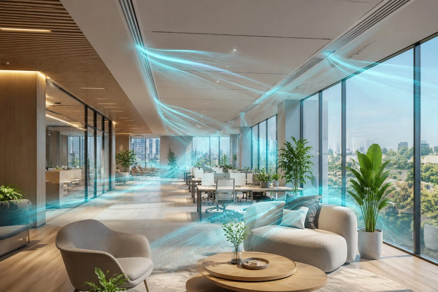 Healthy indoor airflow visualization