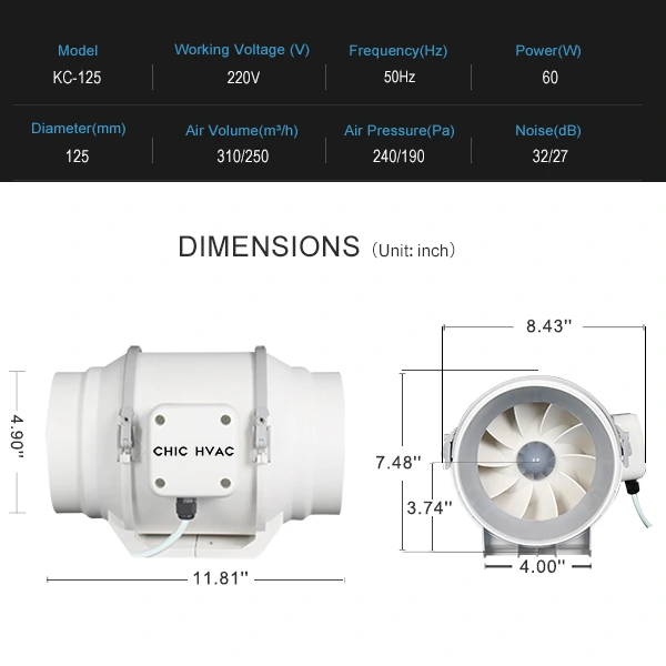 Inline Duct Fan gallery 5