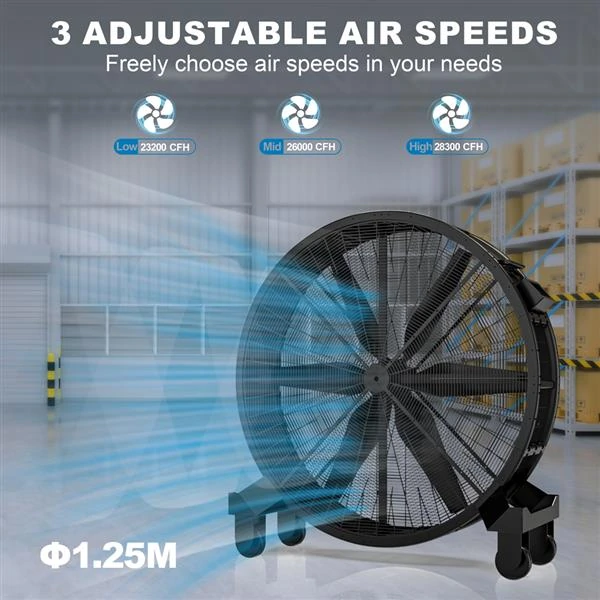 Large Standing Round Fan gallery 5