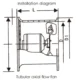 Metal Square Exhaust Fan product size diagram