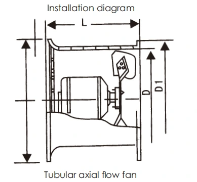 Metal Square Exhaust Fan product size diagram