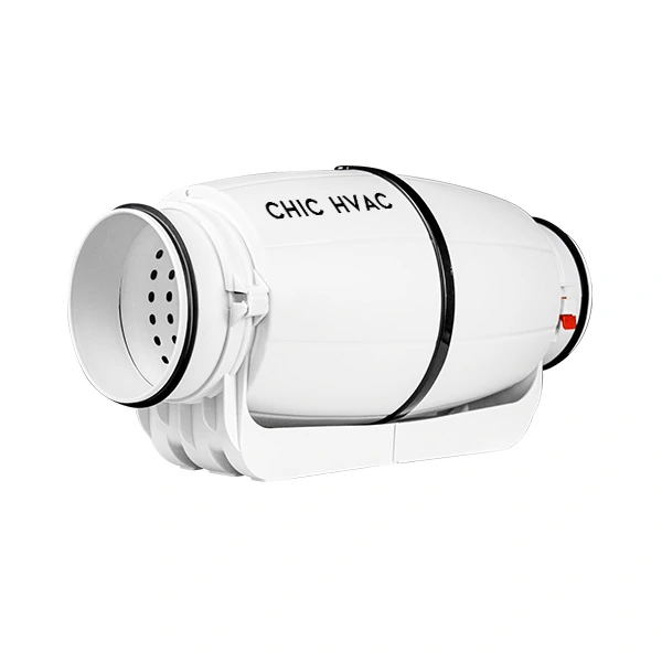 Silent mixed flow inline duct fan