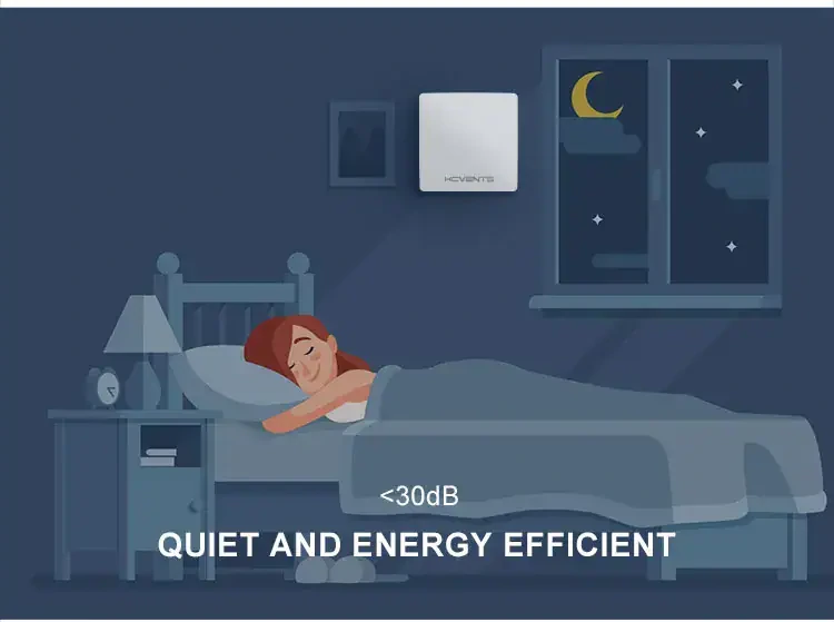 VT501 quiet sleep operation below 30dB for bedrooms
