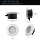 Plastic air soffit vents