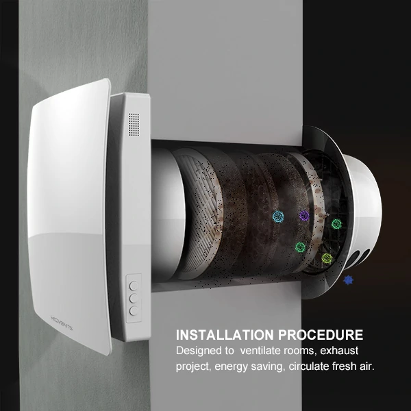 Wall-mounted HEPA Fan VT501-F filtration system