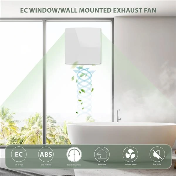 APC-J remote control wall window exhaust fan