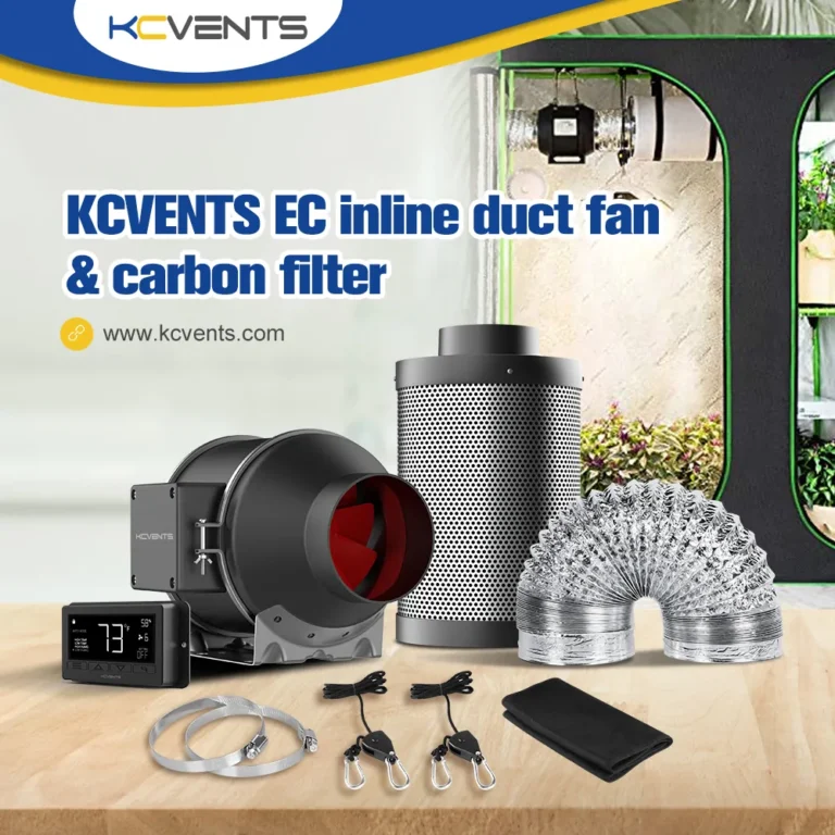 Duct fan for hydroponic ventilation