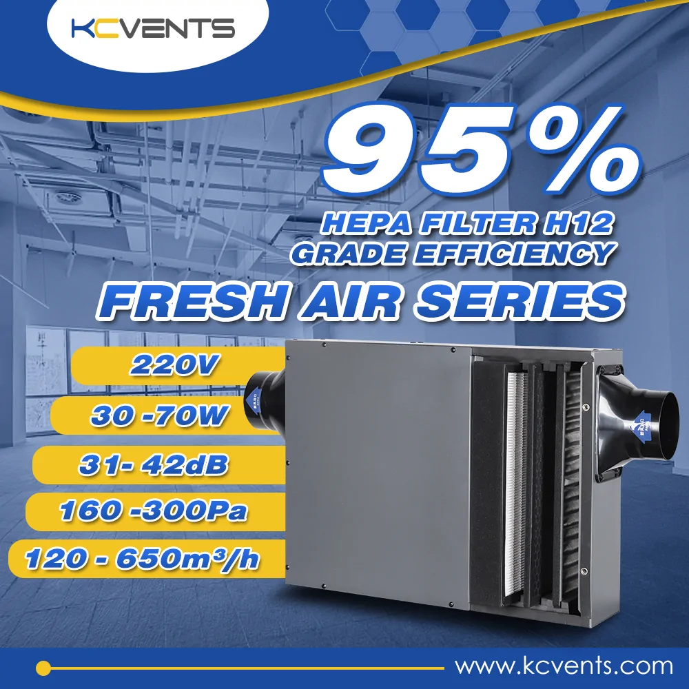 Fresh air ventilation series for homes
