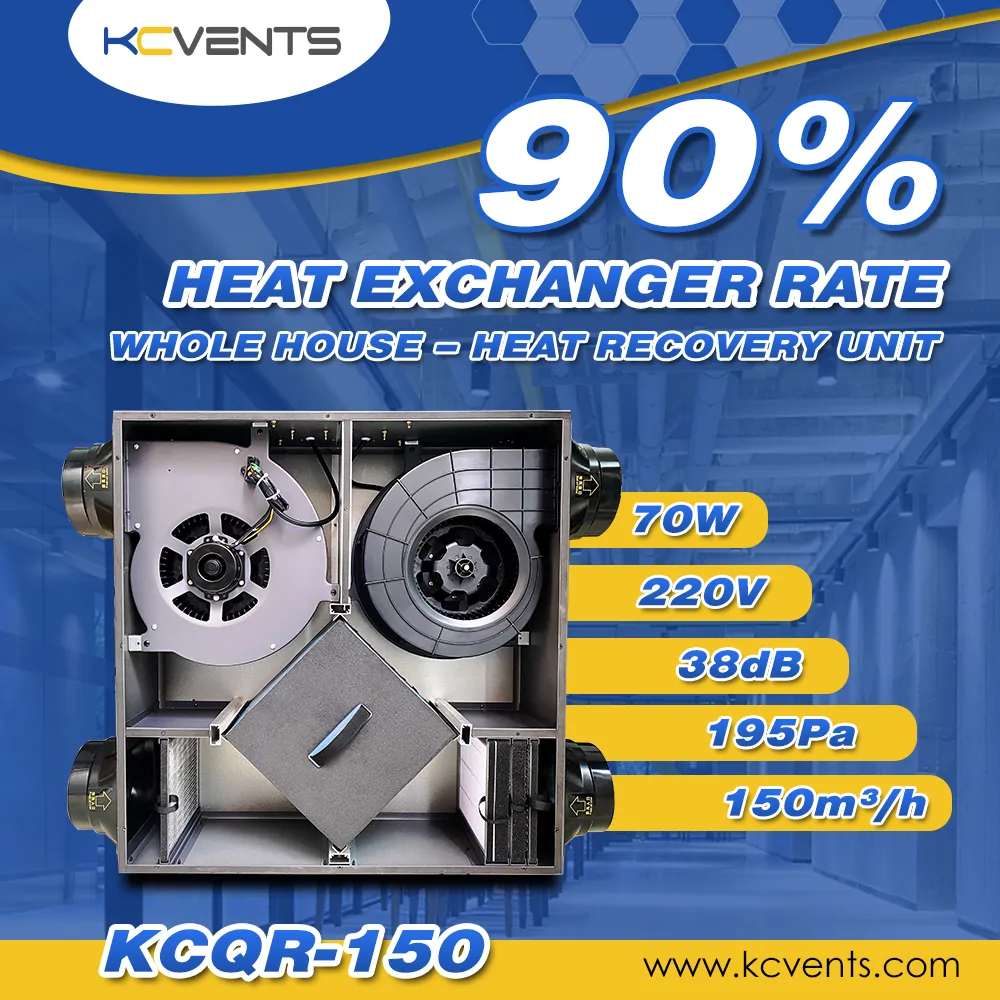 Heat exchanger core of an HRV unit
