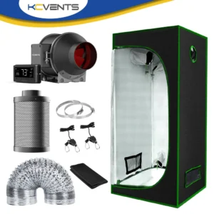 Inline duct fan for grow tent