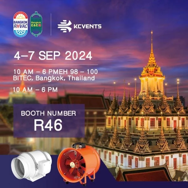 KCVENTS HVAC at Bangkok RHVAC 2024 in Bangkok Thailand