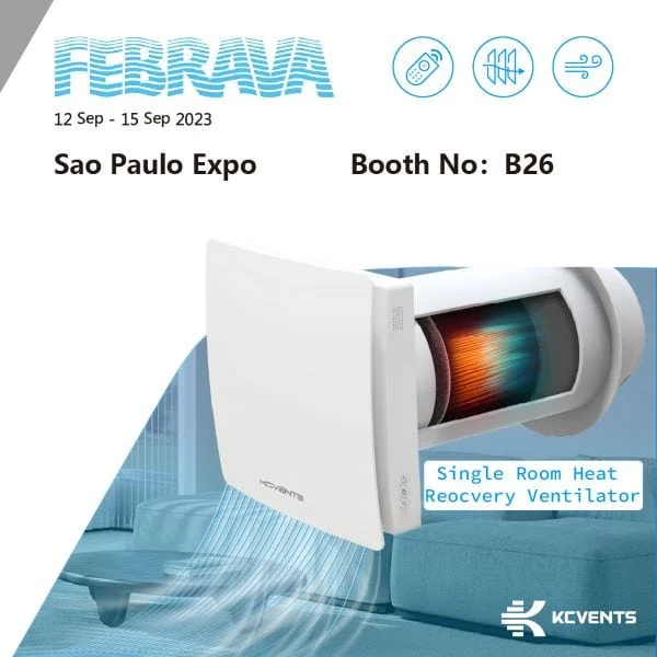 KCVENTS HVAC at FEBRAVA 2023 in Sao Paulo Brazil