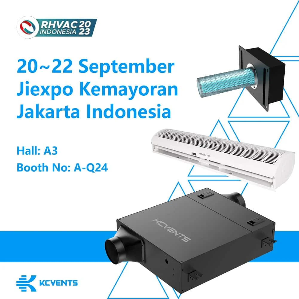 KCVENTS HVAC at Refrigeration and HVAC Indonesia 2023 in Jakarta Indonesia