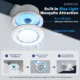 Round bathroom exhaust fan snap-in installation