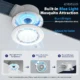 Installation par clipsage du ventilateur d'extraction rond pour salle de bains